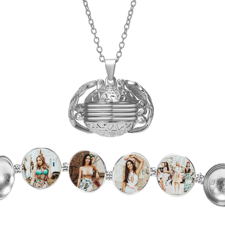 Custom Expanding Photo Locket, Multi Picture Locket Necklace - Oarse