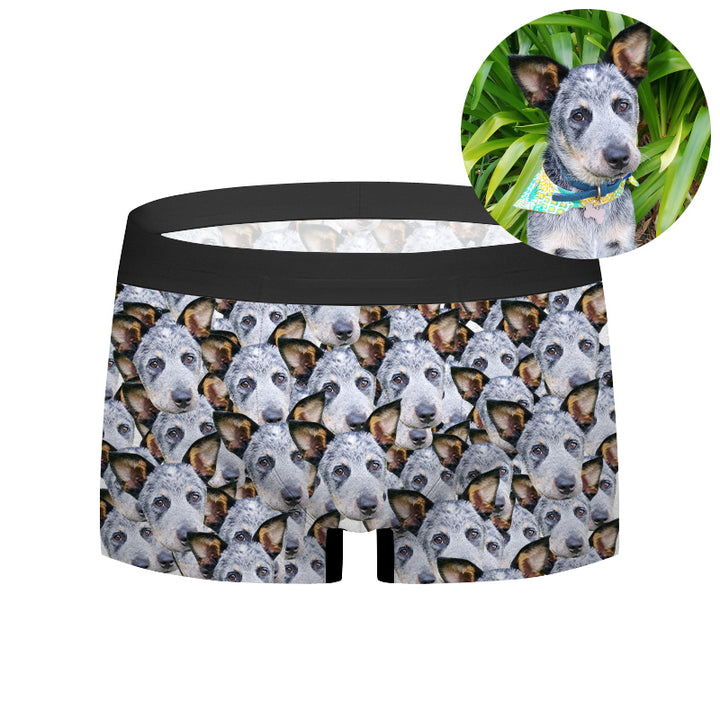 Custom All Print Pet Face Boxer Briefs - Oarse