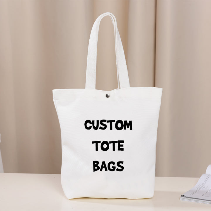 Custom Monogram Name Logo Canvas Tote Bag - Oarse