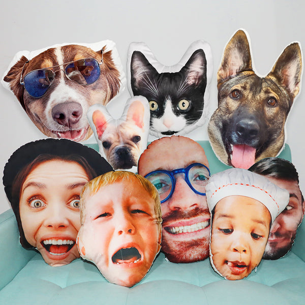 Custom Dog Face Pillow with Pet Picture Personalized Life Like Pillows for Pet Lovers - OARSE