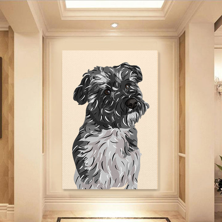 Custom Pet Portrait Art Painting Canvas - Oarse