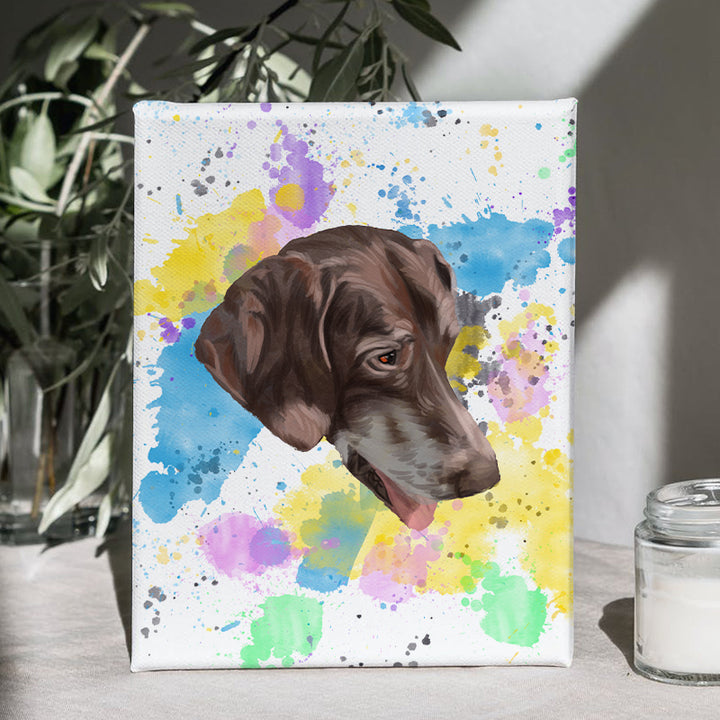 Custom Pastel Pet Portraits Wall Art Canvas - Hand Drawn Pet Portrait - Oarse