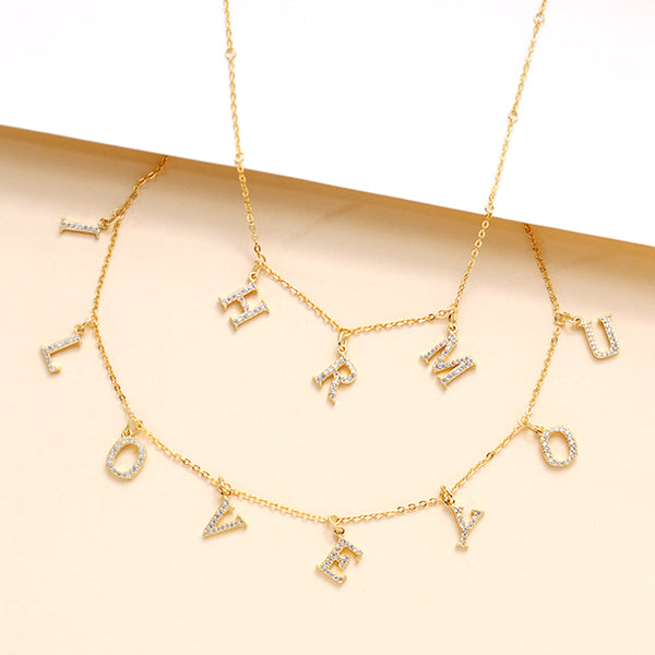 Personalised Diamond Name Necklace - Oarse