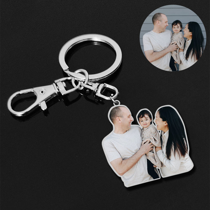 Custom Photo Keychain For Him, Her - Oarse