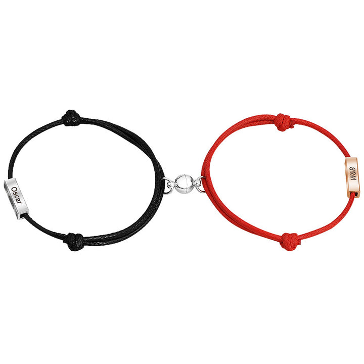 Personalized Magnetic Couple Bracelets - Package Two - Oarse