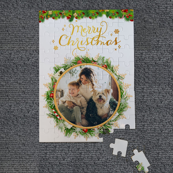 Personalised Christmas Puzzle 500 Piece Family Photo Puzzle 1000 Piece - Oarse