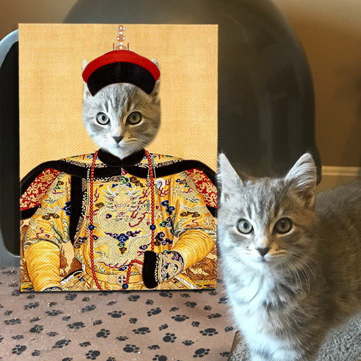 The Chinese Emperor Custom Pet Portrait Canvas - Oarse