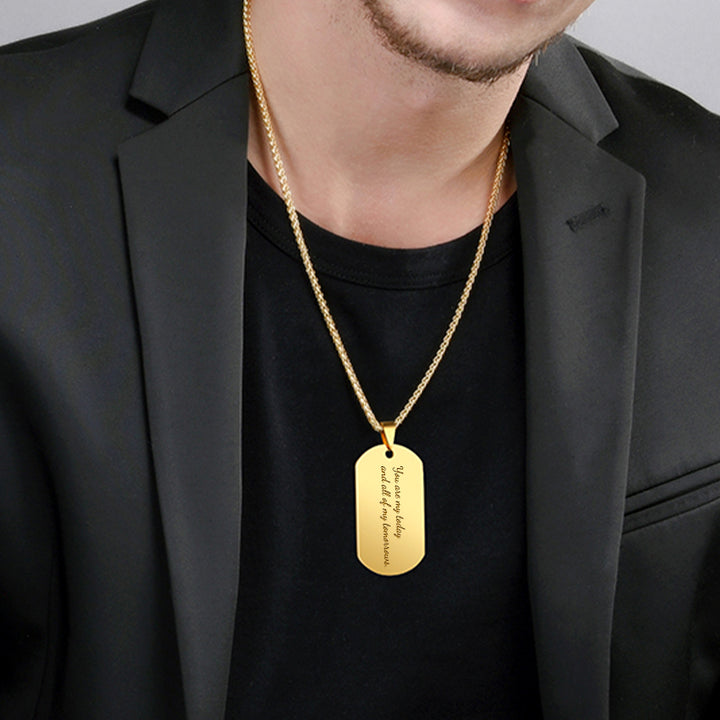 Photo Dog Tag Necklace Personalized Dog Tags For Boyfriend - Oarse