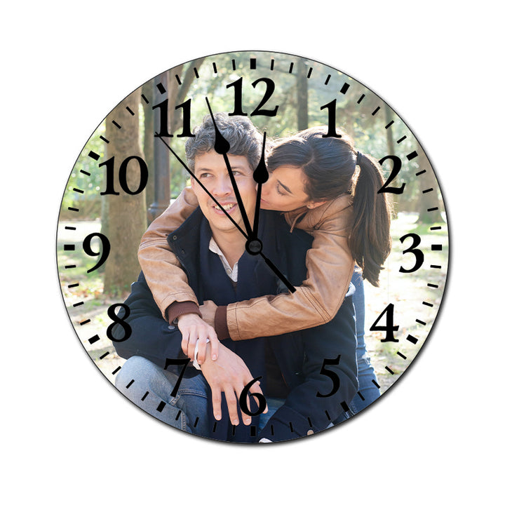 Personalized Wall Clocks With Pictures, Personalized Photo Clock for Home - Oarse
