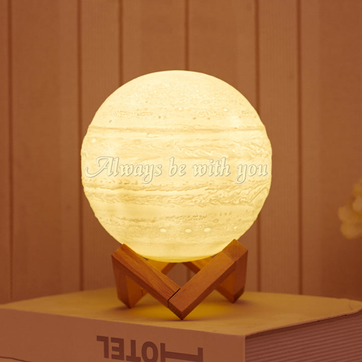 Custom Photo Engraved Planets Moon Lamp - Oarse