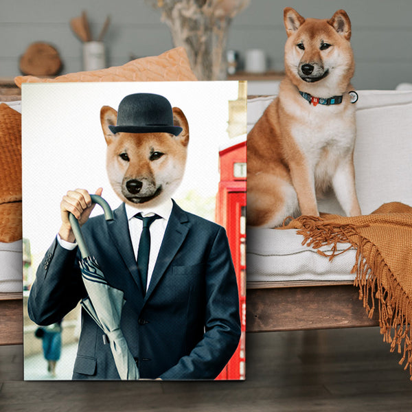 The British Gentleman Custom Pet Portrait Canvas - Oarse