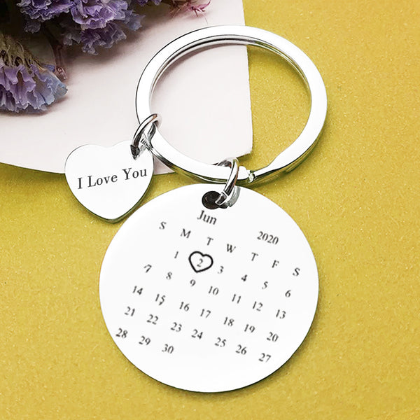 Personalized Keychains With Picture And Text, Calendar Personalized Keychains Near Me - Oarse