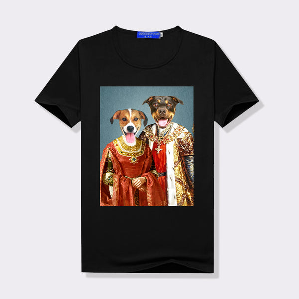 The Queen and King Personalized 2 Pet T Shirt For Women - Oarse