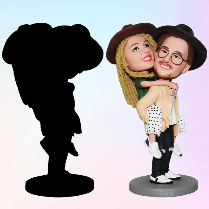 Fully Customizable 2 Person Personalized Bobbleheads from Photo - OARSE