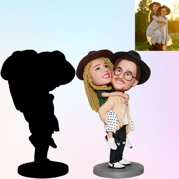 Fully Customizable 2 Person Personalized Bobbleheads from Photo - OARSE