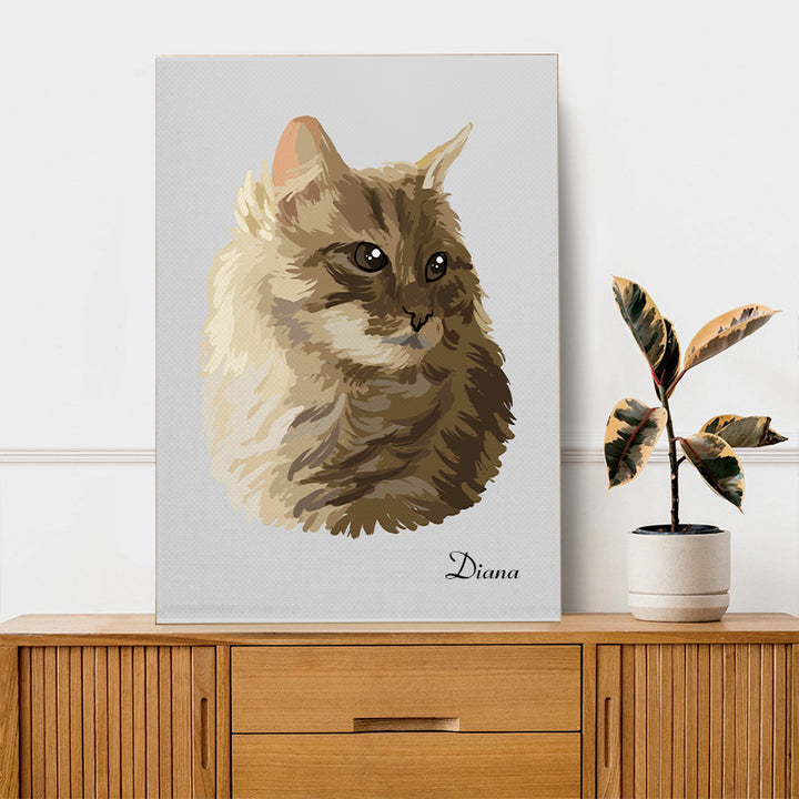 Custom Pet Oil Paintings Canvas - Oarse