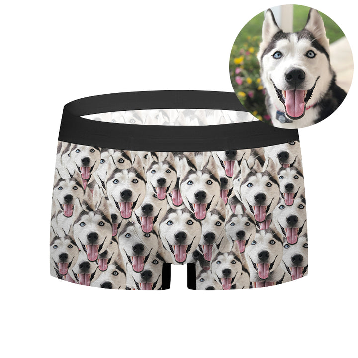 Custom All Print Pet Face Boxer Briefs - Oarse