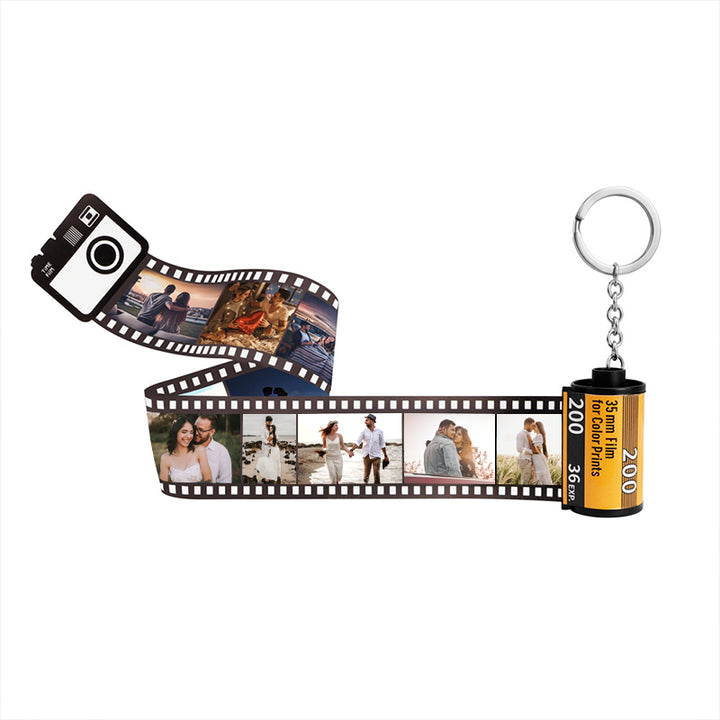 Custom Film Roll Keychain, Photo Roll Keychain For Couple and Family - Oarse