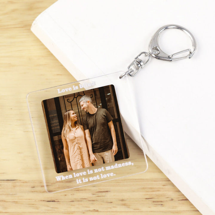 Personalized Acrylic Keychains With Picture And Text, Double Sided ...