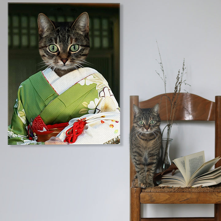 The Geisha Personalized Pet Portraits - Oarse