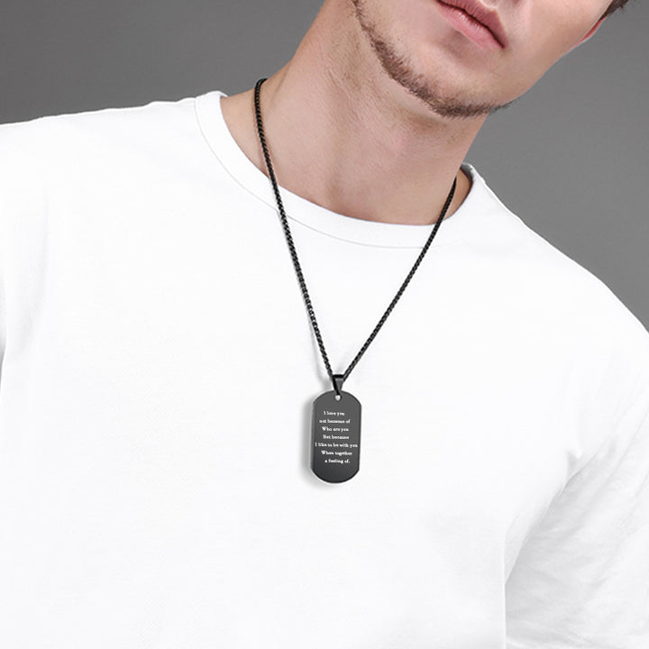 Photo Dog Tag Necklace Personalized Dog Tags For Boyfriend - Oarse