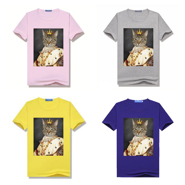 The King Personalized Pet Face Women's Tshirt - Oarse