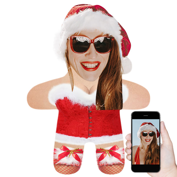 Christmas Girl Photo Body Pillows, Custom Body Pillow with Picture for Her - Oarse