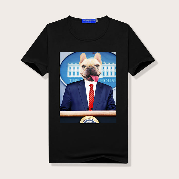 The President Portrait Custom Pet Face Women T Shirt - Oarse