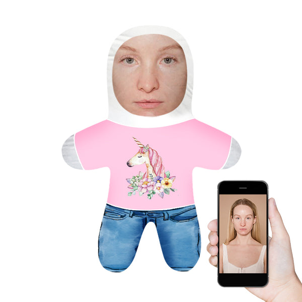 Unicorn T Shirt Mini Me Personalized Doll - Oarse