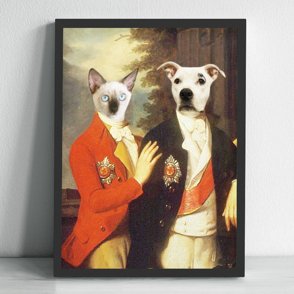 Custom Renaissance Pet Portrait Canvas Personalized Dog Royalty Painting - The Pince - OARSE