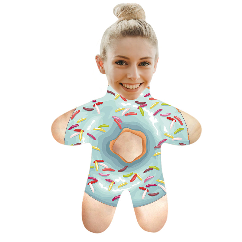 Donut Mini Me Stuffed Doll Personalized Face Pillows - Oarse