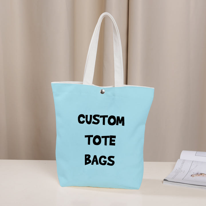 Custom Monogram Name Logo Canvas Tote Bag - Oarse