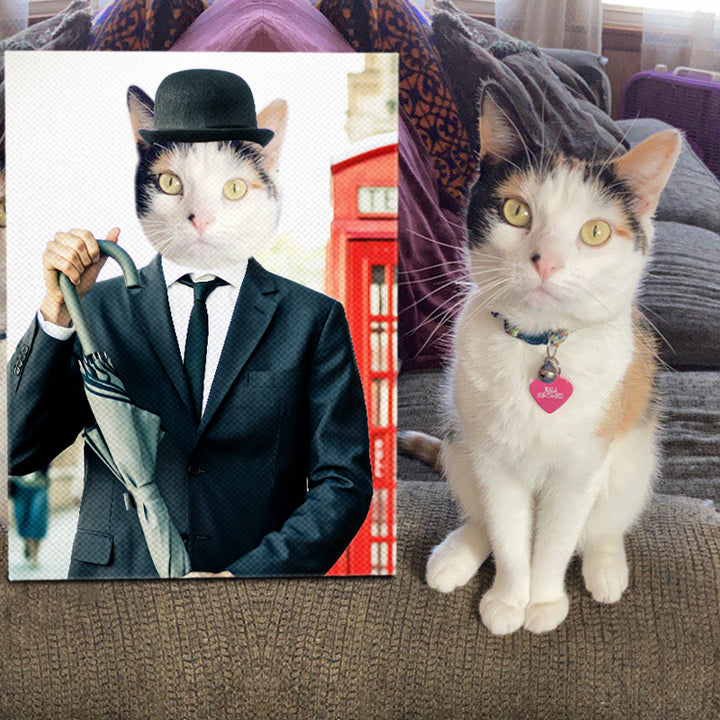 The British Gentleman Custom Pet Portrait Canvas - Oarse