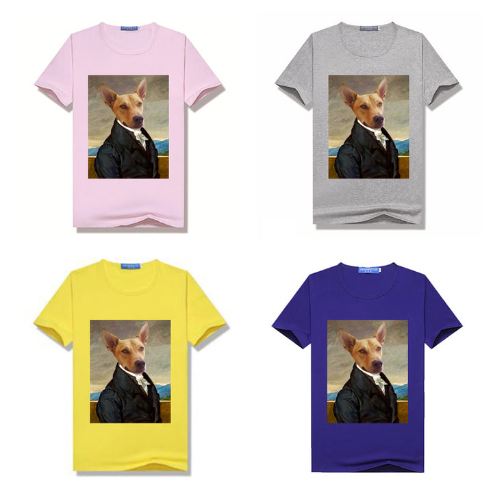 The Statesman Pet Portrait Personalized Women T-Shirt - Oarse