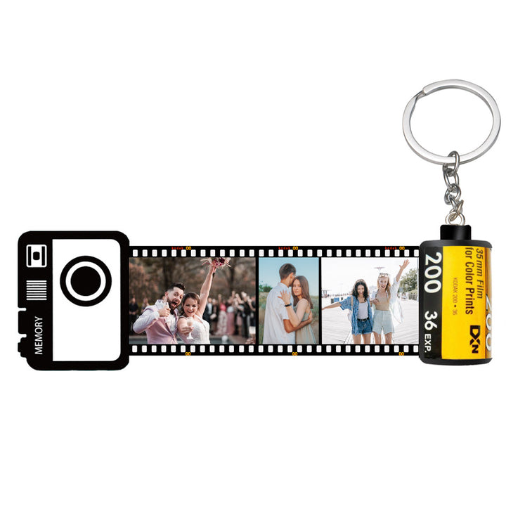 Custom Film Roll Keychain, Photo Roll Keychain For Couple and Family - Oarse