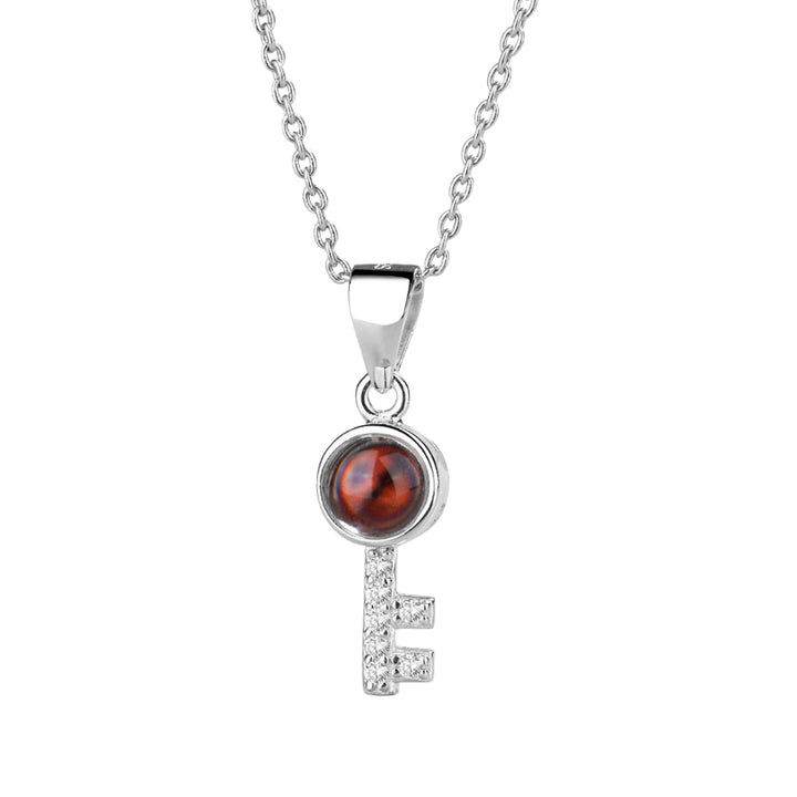 Custom Key Necklace With Projection Picture Inside - Oarse