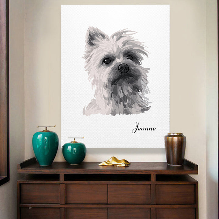 Custom Pet Oil Paintings Canvas - Oarse