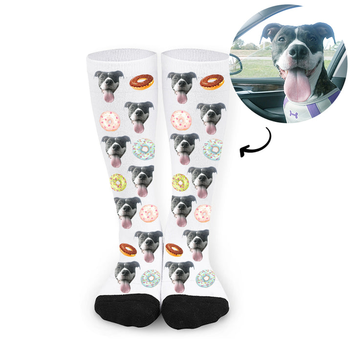 Custom Donut Pet Face Socks - Oarse