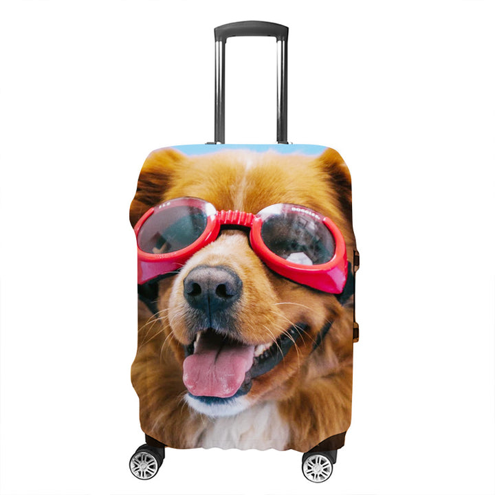 Custom Luggage Covers Pet Face Photo Luggage Cover Protector - Oarse