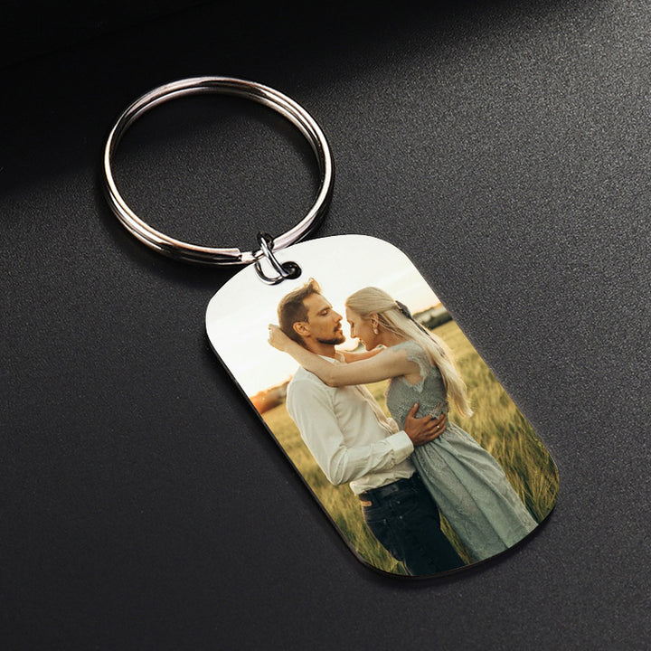 Memorial Keychain With Picture Name, Colorful Keychains - Oarse