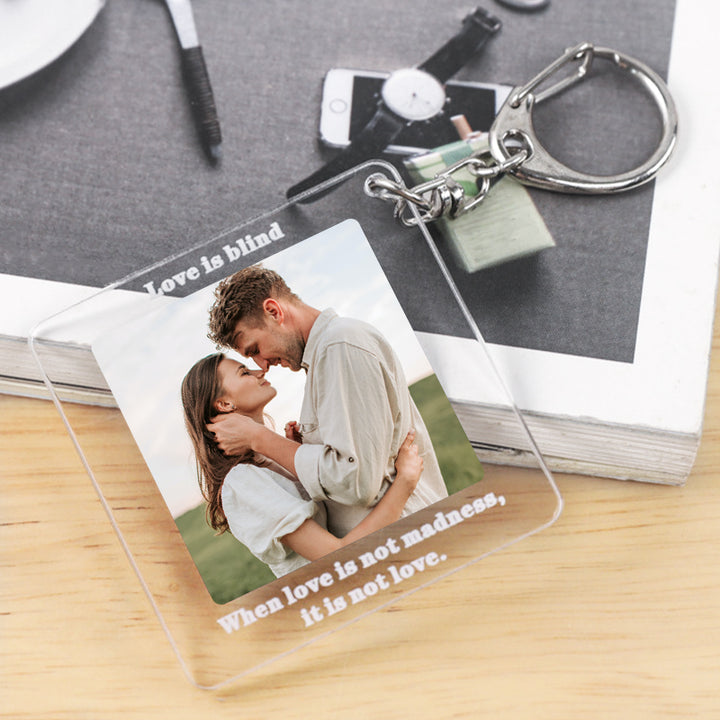 Personalized Acrylic Keychains With Picture And Text, Double Sided ...