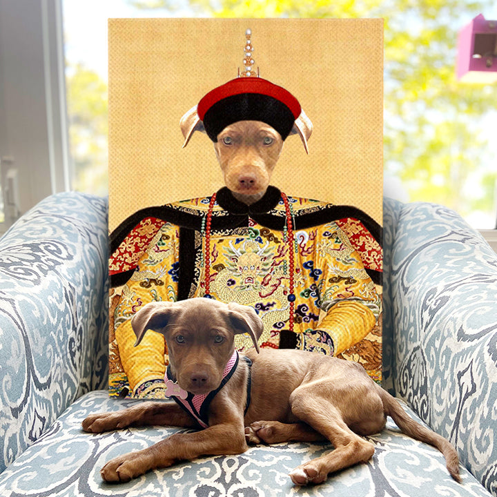 The Chinese Emperor Custom Pet Portrait Canvas - Oarse