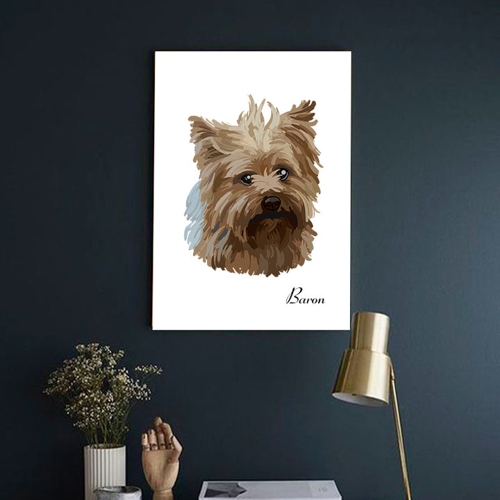 Custom Pet Oil Paintings Canvas - Oarse