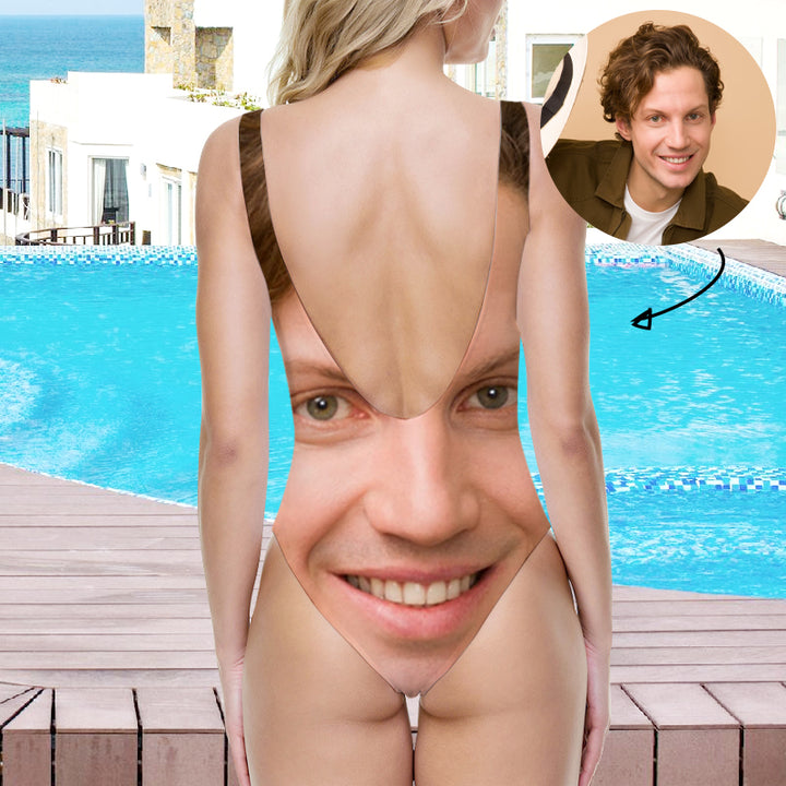 Personalized Bathing Suit With Husbands Face - Oarse