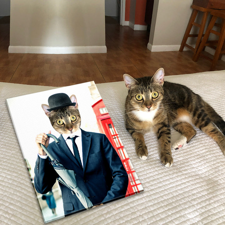 The British Gentleman Custom Pet Portrait Canvas - Oarse