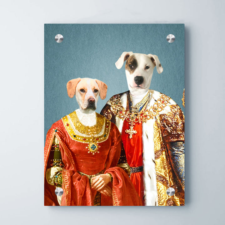 Personalized Renaissance Royal Portraits Canvas Custom Royal Painting with Pet Photo - OARSE