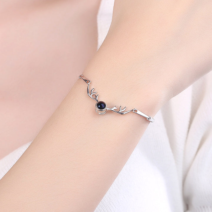 Photo Projection Bracelet Antlers Bracelet Gifts For Her - Oarse