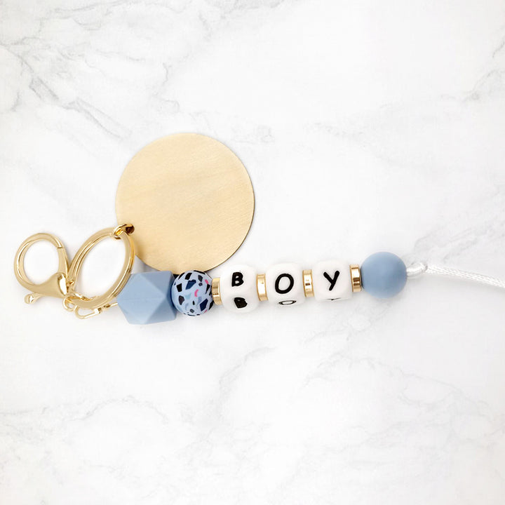 Custom Silicone Bead Keychain, Keychains With Names On Them - Oarse