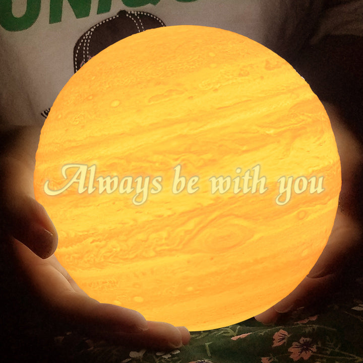 Custom Photo Engraved Planets Moon Lamp - Oarse