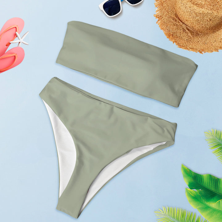 Custom Print Bikini With Name, Personalized Bathing Suit - Oarse